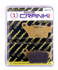 CRANK1 Ceramic Brake Pad for PULSAR 150 TWIN DISC, SINGLE CHANNEL ABS (2021-2025)
