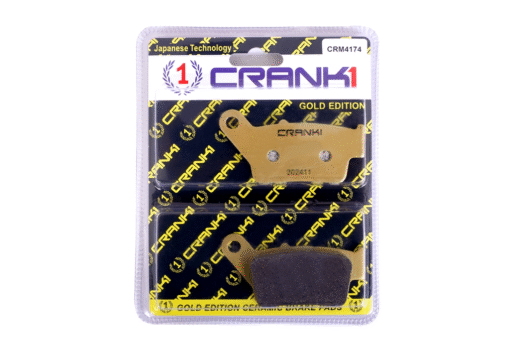 CRANK1 Ceramic Brake Pad for PULSAR 150 TWIN DISC, SINGLE CHANNEL ABS (2021-2025)