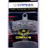CRANK1 Carbon Brake Pads For Harley Davidson Dyna Fat Bob (2008-2017)