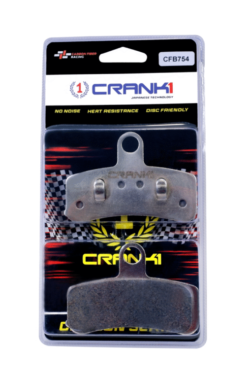 CRANK1 Carbon Brake Pads For Harley Davidson Dyna Fat Bob (2008-2017)