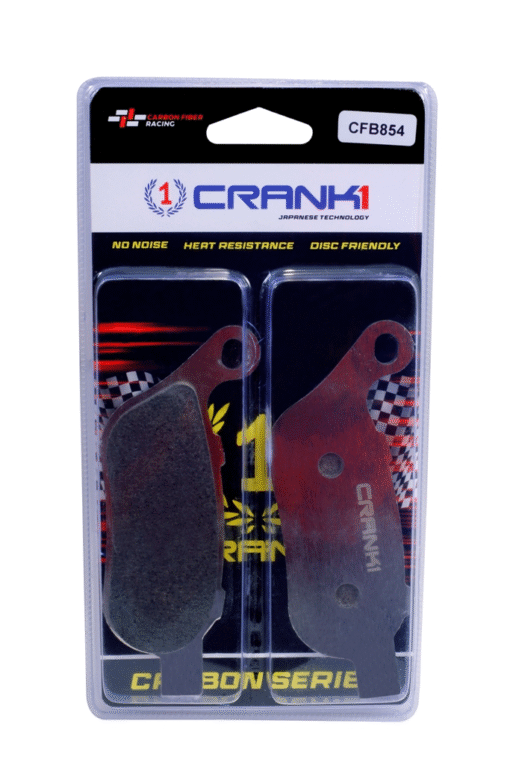 CRANK1 Carbon Brake Pads For Harley Davidson Softail Fat Boy (2004-2014)
