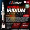 NGage Double Iridium Spark Plugs for RE Himalayan 450 – BN8RTIIA-9