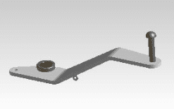 Alternative view of 1030045/B - BRAKE PEDAL ASSY