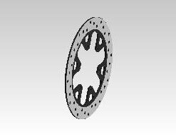 Alternative view of 1100700/D - REAR DISC PLATE