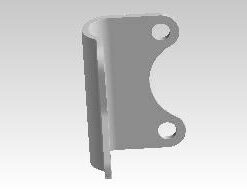 Alternative view of 140202 - HANDLE BAR CLIP - CHROME