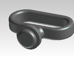 Alternative view of 142532/B - CABLE GUIDE - FRONT MUDGUARD