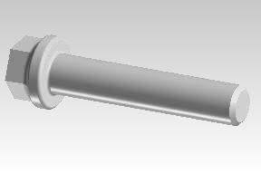 572015/A - HEX FLANGE BOLT M6x1-6g x 30, 10.9,Zn.pl,CLEAR PASSN.