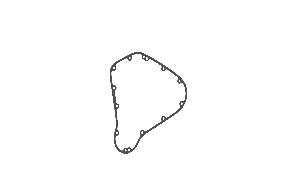 575609/D - GASKET, MAGNETO COVER