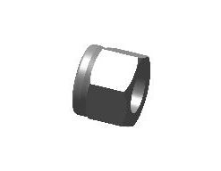 593038/E - HEX NUT WITH NYLOCK INSERT M16X1.5