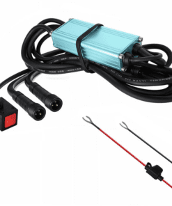 HJG 3 Wire Fog Light Wiring Harness Kit with Flash Mode & CANBUS (Dual Colour)