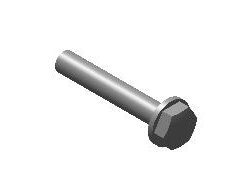 591578/A - HEX FLANGE BOLT - M6x35 8.8 ZnFe WHITE