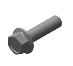 591577/C - HEX FLANGE BOLT - M6x25 8.8 ZnFe WHITE